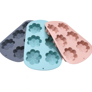 MOLDE DE SILICONA CON 6 FLORES