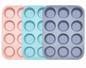 MOLDE DE SILICONA CON 12 CAVIDADES REDONDAS